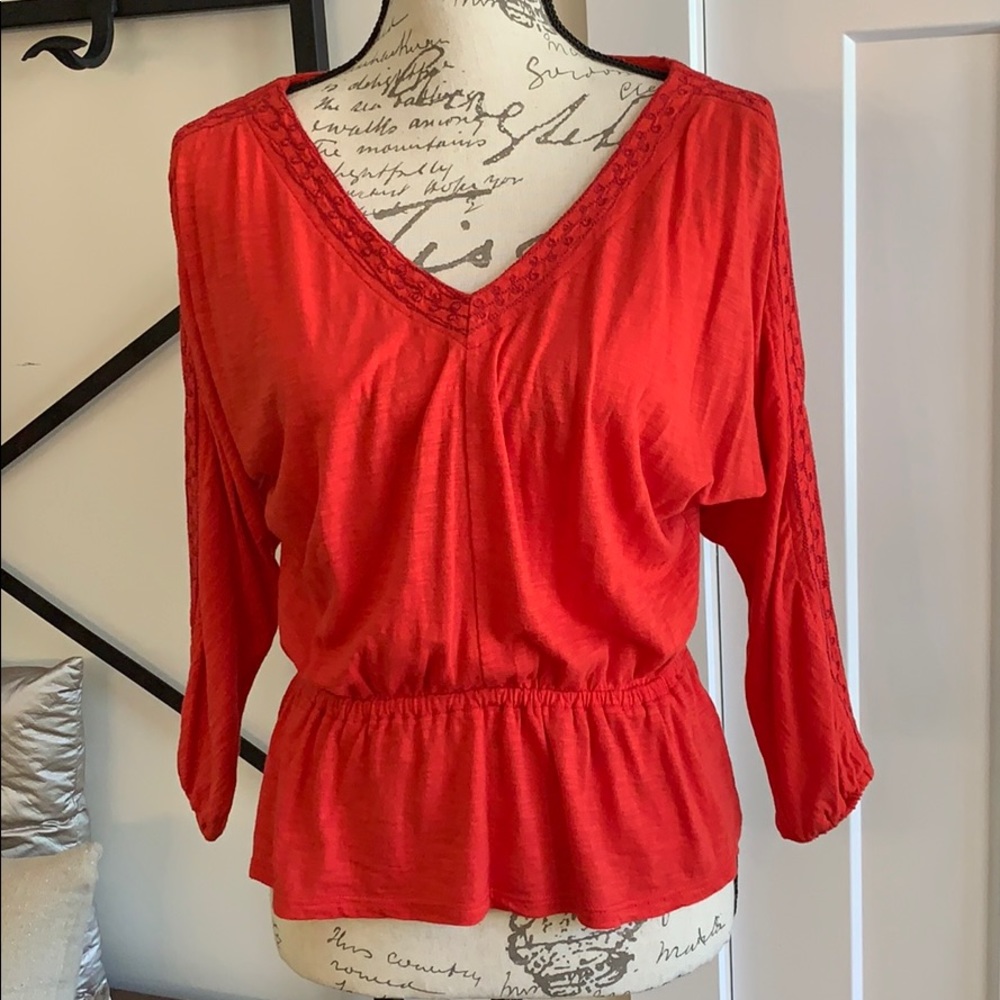 Lucky brand cold shoulder top